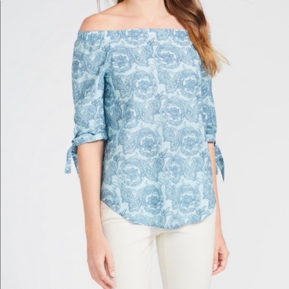 J. McLaughlin Natasha Top Cotton Silk Women's Size Medium